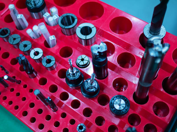 drilling and punching tools in a mold factory